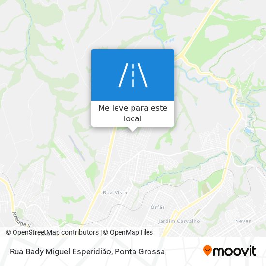 Rua Bady Miguel Esperidião mapa