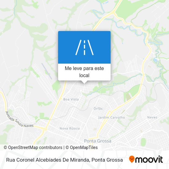 Rua Coronel Alcebíades De Miranda mapa