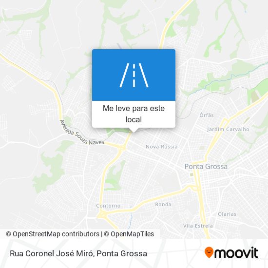 Rua Coronel José Miró mapa