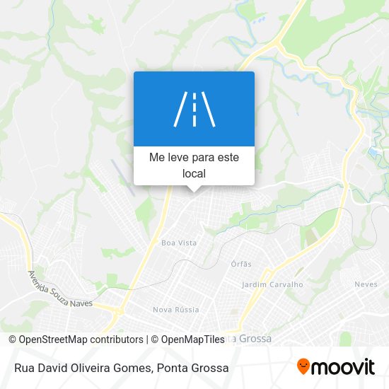 Rua David Oliveira Gomes mapa