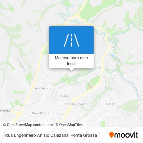 Rua Engenheiro Anísio Calazans mapa