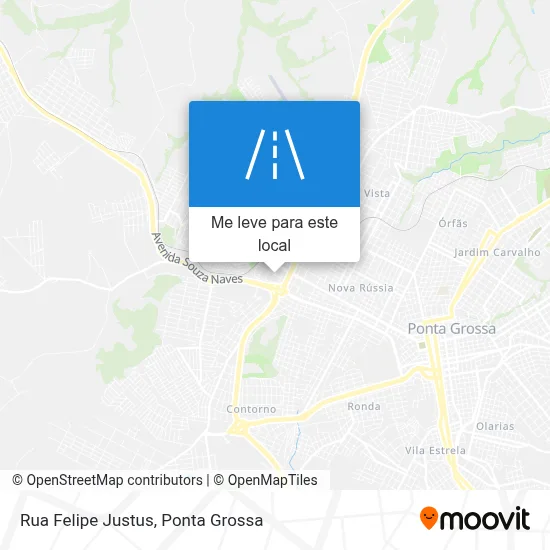 Rua Felipe Justus mapa