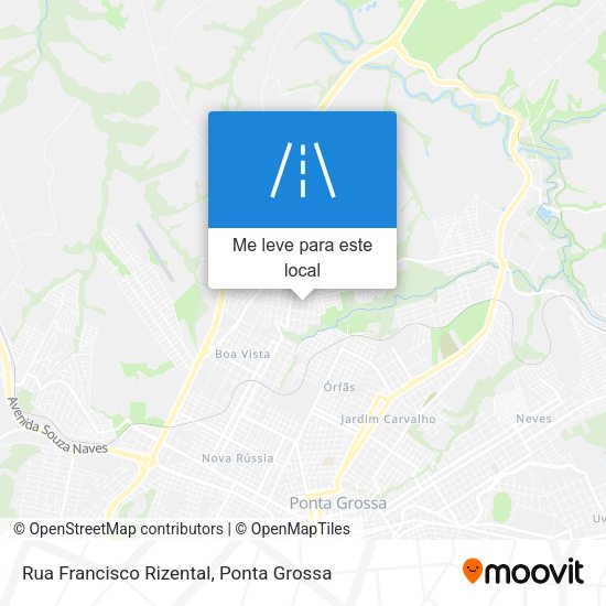 Rua Francisco Rizental mapa