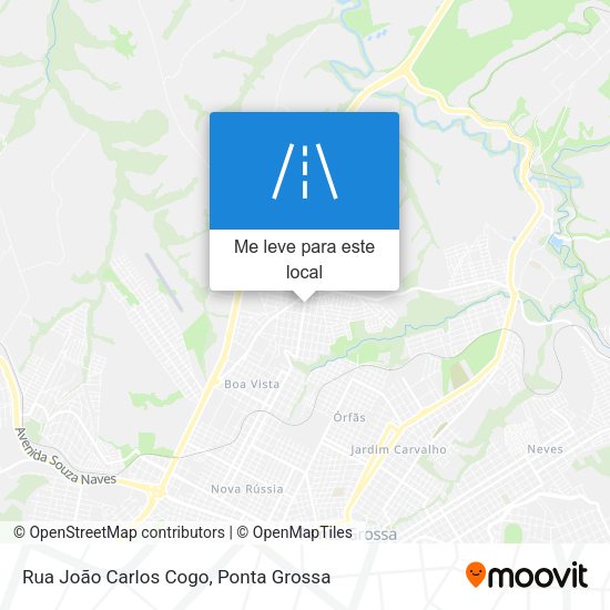 Rua João Carlos Cogo mapa