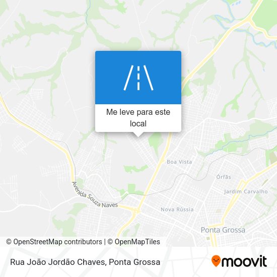 Rua João Jordão Chaves mapa