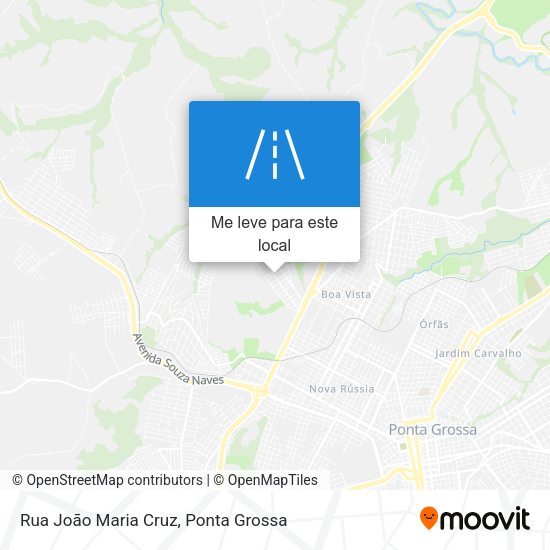 Rua João Maria Cruz mapa