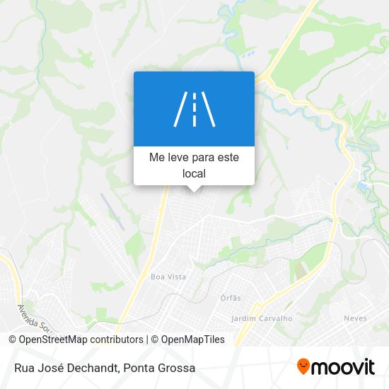 Rua José Dechandt mapa