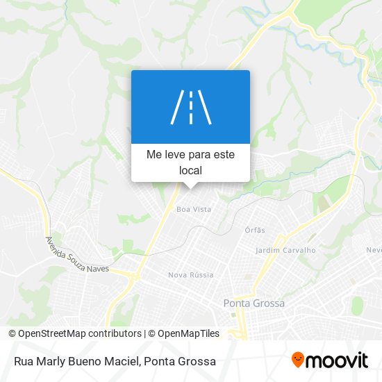 Rua Marly Bueno Maciel mapa