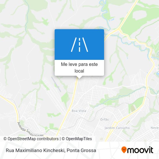 Rua Maximiliano Kincheski mapa