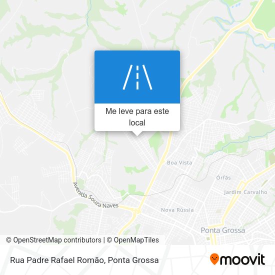 Rua Padre Rafael Romão mapa