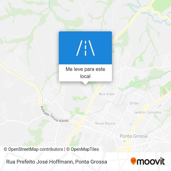 Rua Prefeito José Hoffmann mapa
