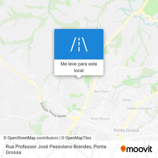 Rua Professor José Pessolano Brandes mapa
