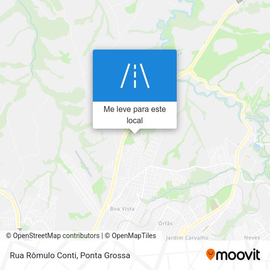 Rua Rômulo Conti mapa