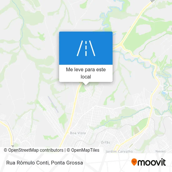 Rua Rômulo Conti mapa