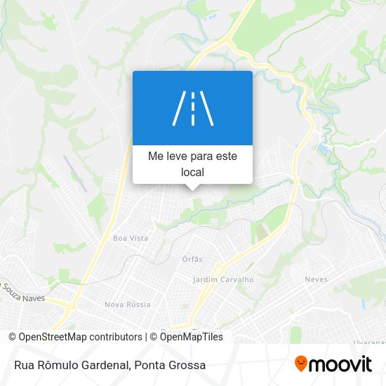 Rua Rômulo Gardenal mapa