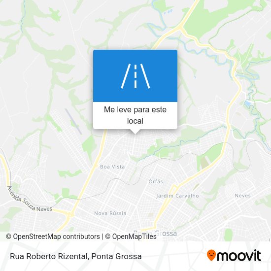 Rua Roberto Rizental mapa
