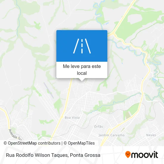 Rua Rodolfo Wilson Taques mapa
