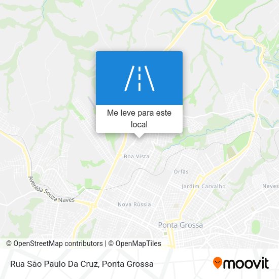 Rua São Paulo Da Cruz mapa