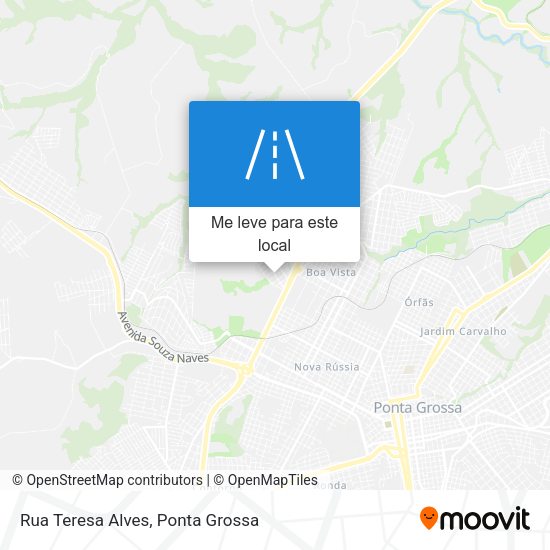 Rua Teresa Alves mapa
