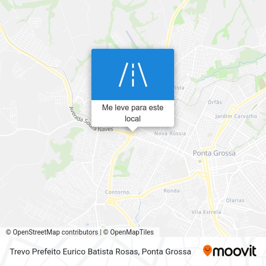 Trevo Prefeito Eurico Batista Rosas mapa