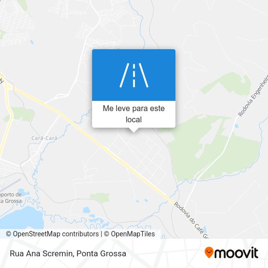 Rua Ana Scremin mapa