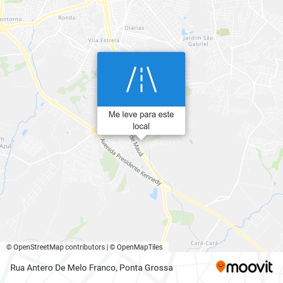Rua Antero De Melo Franco mapa