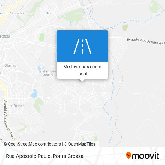 Rua Apóstolo Paulo mapa