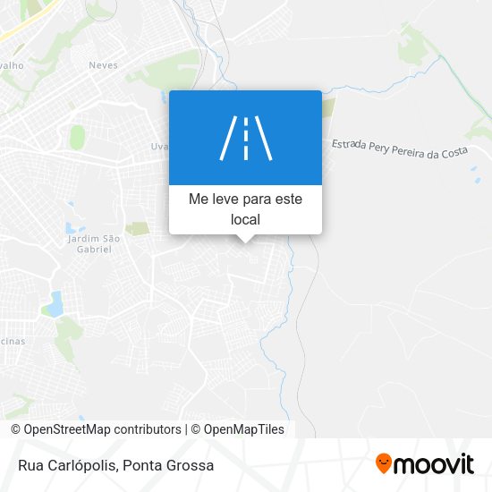 Rua Carlópolis mapa