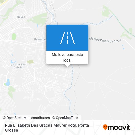 Rua Elizabeth Das Graças Maurer Rota mapa