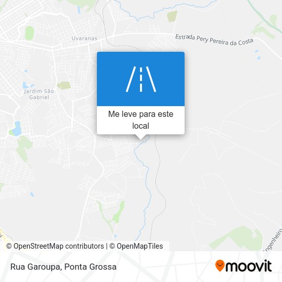 Rua Garoupa mapa