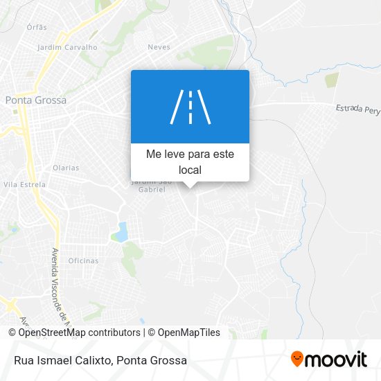 Rua Ismael Calixto mapa