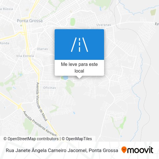 Rua Janete Ângela Carneiro Jacomel mapa