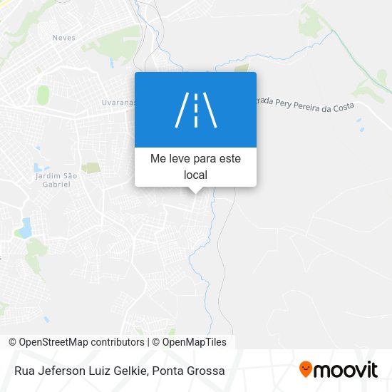 Rua Jeferson Luiz Gelkie mapa