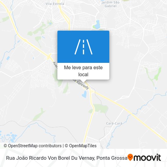 Rua João Ricardo Von Borel Du Vernay mapa