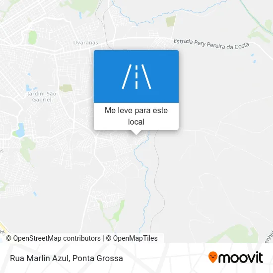 Rua Marlin Azul mapa