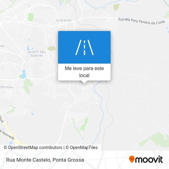 Rua Monte Castelo mapa