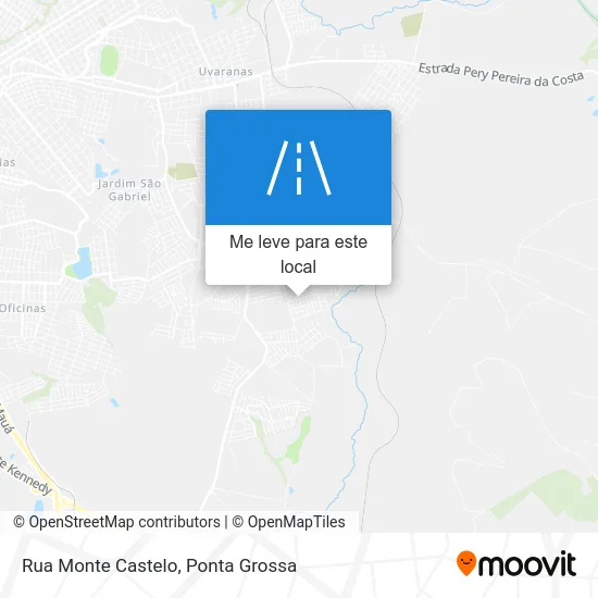 Rua Monte Castelo mapa