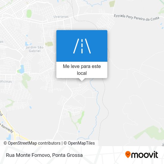 Rua Monte Fornovo mapa