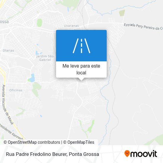 Rua Padre Fredolino Beurer mapa