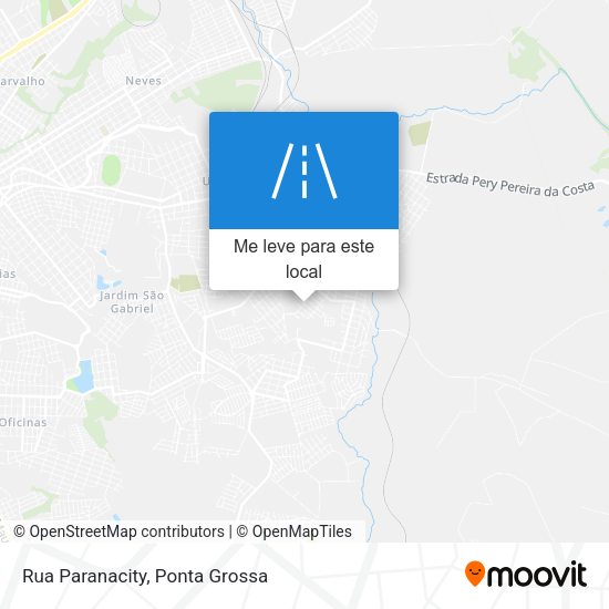Rua Paranacity mapa