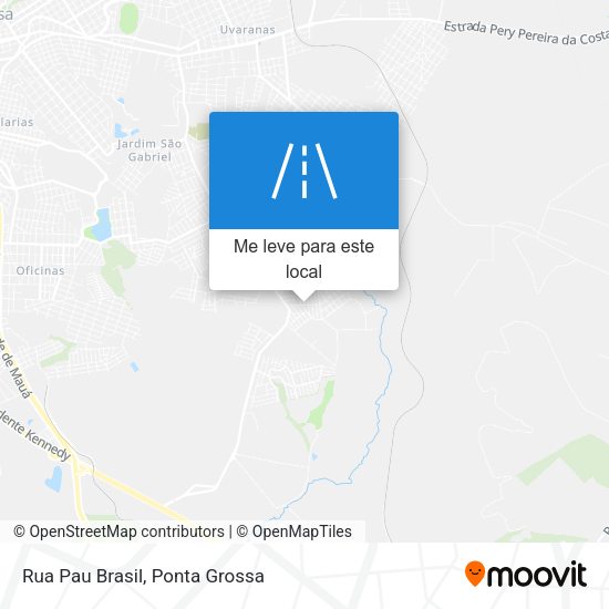 Rua Pau Brasil mapa
