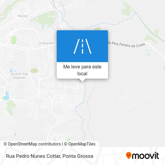 Rua Pedro Nunes Cottar mapa