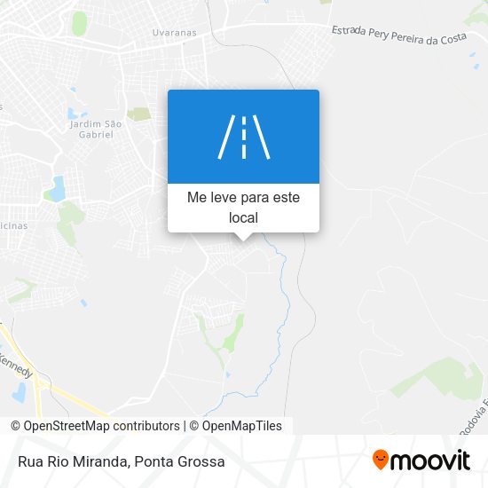 Rua Rio Miranda mapa