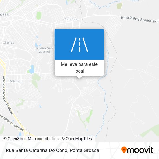 Rua Santa Catarina Do Ceno mapa