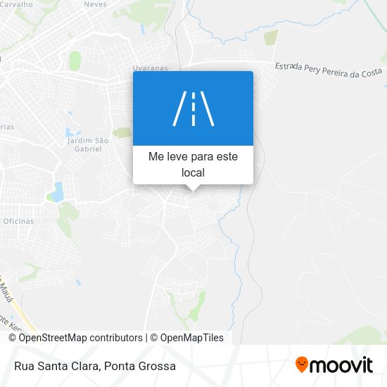 Rua Santa Clara mapa