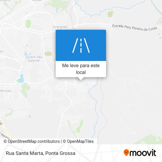 Rua Santa Marta mapa
