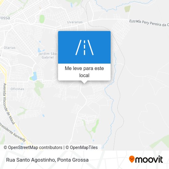 Rua Santo Agostinho mapa