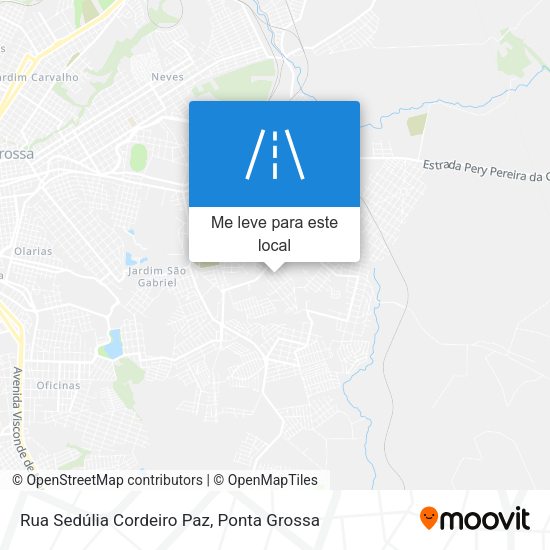 Rua Sedúlia Cordeiro Paz mapa