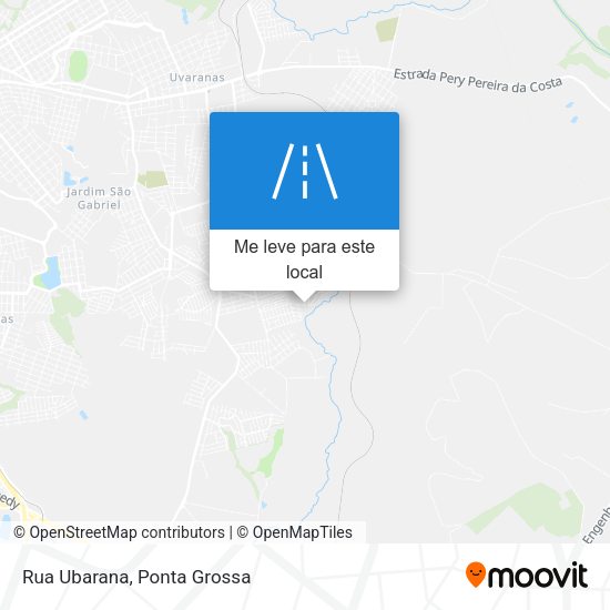 Rua Ubarana mapa