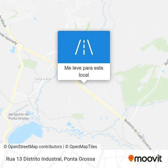Rua 13 Distrito Industral mapa